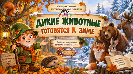Дикие животные готовятся к зиме