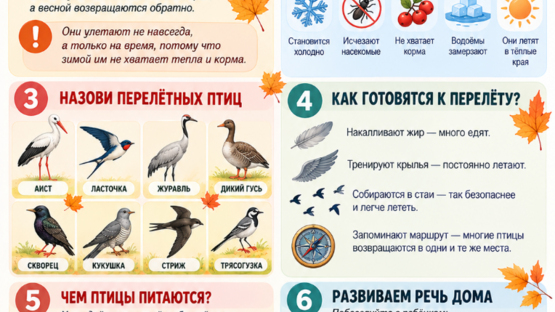 Памятка для родителей Перелётные птицы
